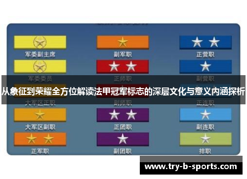 从象征到荣耀全方位解读法甲冠军标志的深层文化与意义内涵探析 从象征到荣耀全方位解读法甲冠军标志的深层文化与意义内涵探析